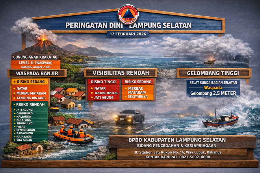 Waspada Banjir, Visibilitas Rendah, dan Gelombang Tinggi